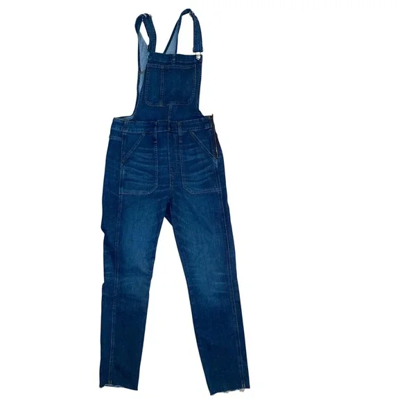 Madewell Small Stovepipe Overalls In Lorton Wash size medium - Picture 2 of 3